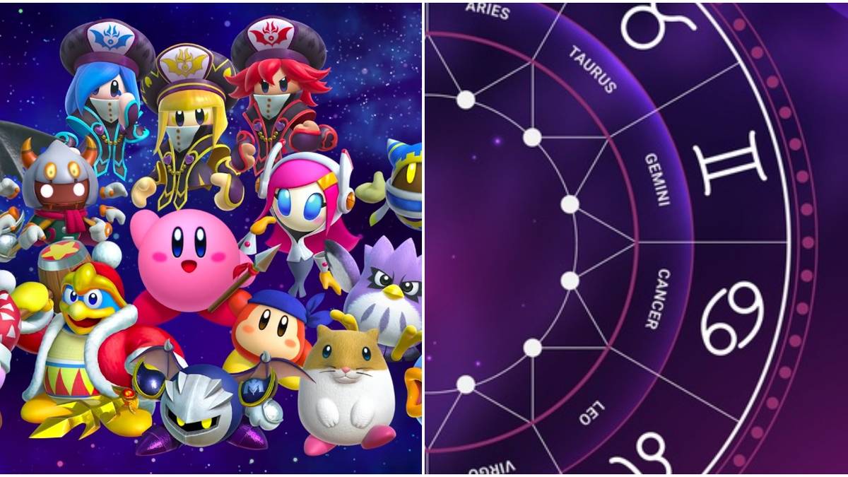 Kirby Characters Zodiac Promo