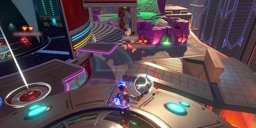 Knockout City - Aiming Down At Enemies From The Second Floor