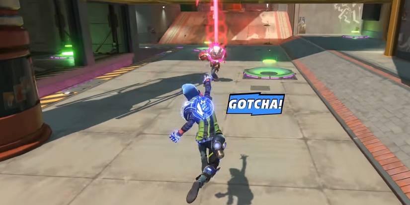 Knockout City - Example Of A Lob Shot