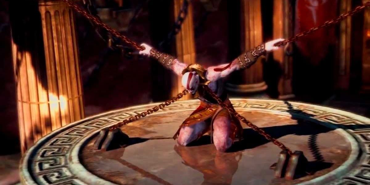 Kratos in chains God of War Ascension