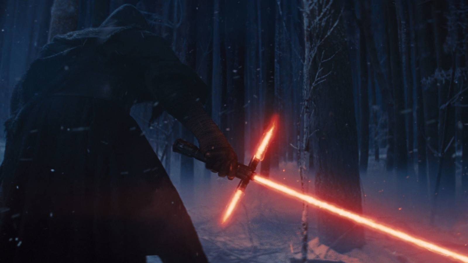 Kylo Ren in the teaser trailer for Star Wars The Force Awakens