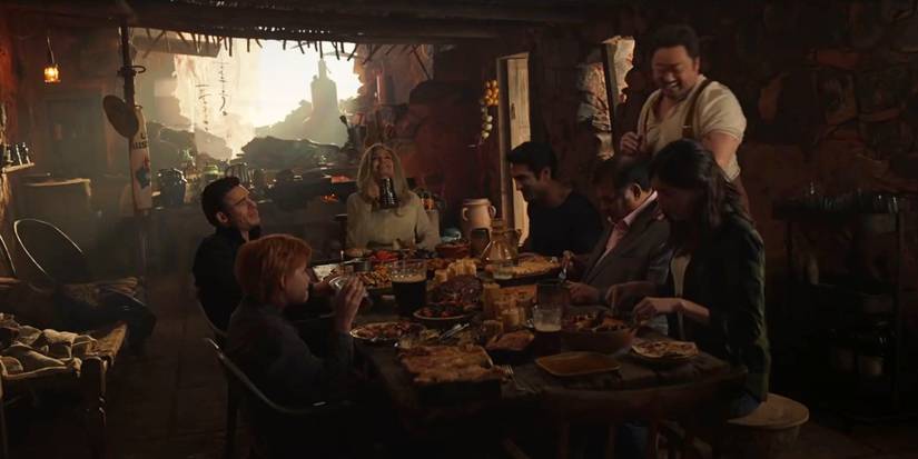 Last Supper Eternals dining Steve Rogers