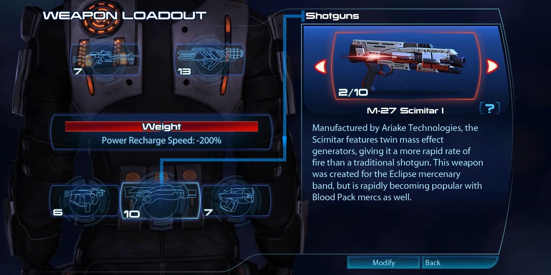 M-27 Scimitar From Mass Effect 3
