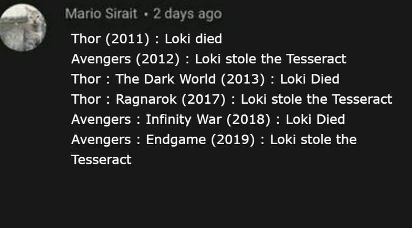 MCU Meme About Loki Dying and Stole The Tesseract