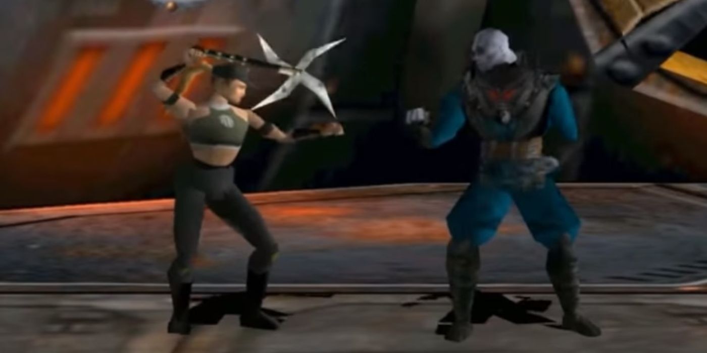 Mortal Kombat 4 Sonya Blade Fighting Quan Chi