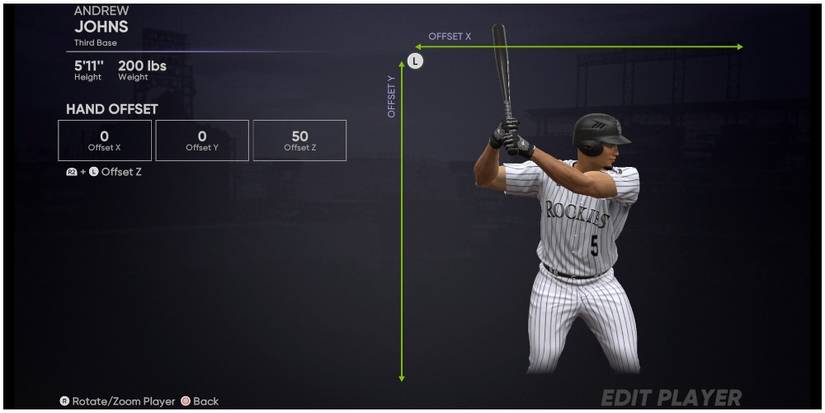 MLB The Show 21 Adjusting The Bat Position Back
