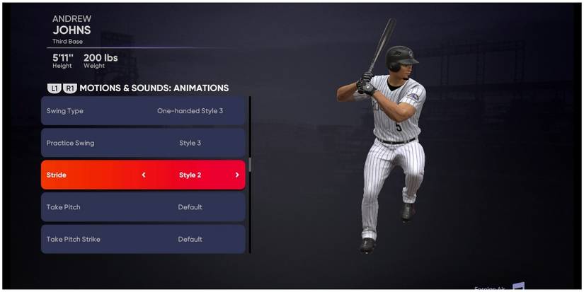 MLB The Show 21 Altering The Stride Of The Stance