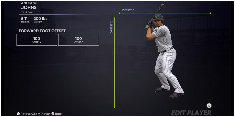 MLB The Show 21 Changing The Front Foot Position