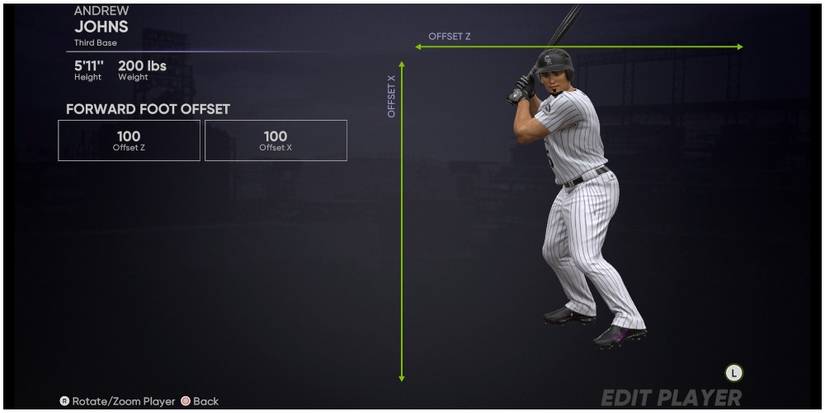 MLB The Show 21 Changing The Front Foot Position