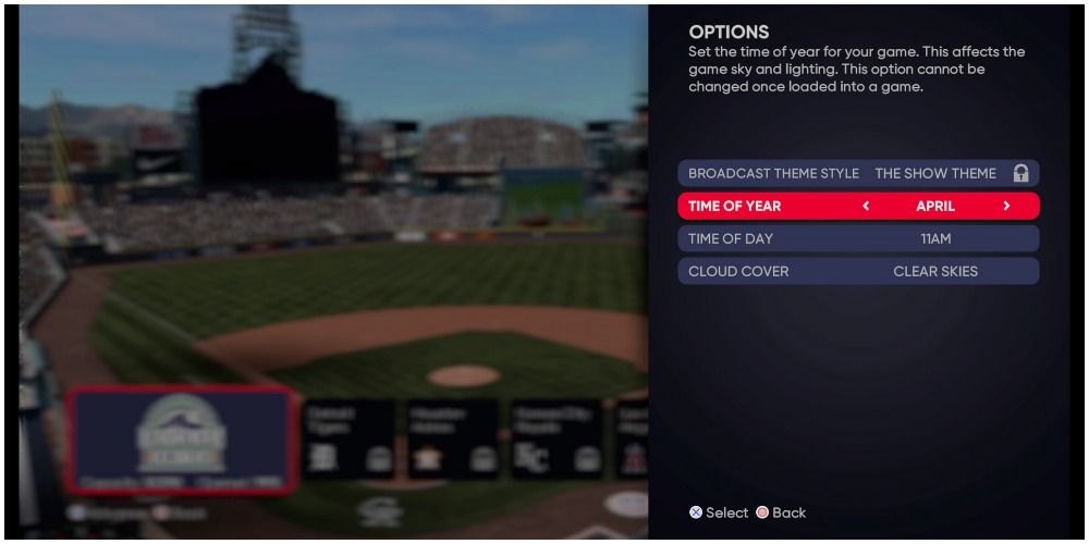 MLB The Show 21 Choosing The Best Conditions In Conquest Mode