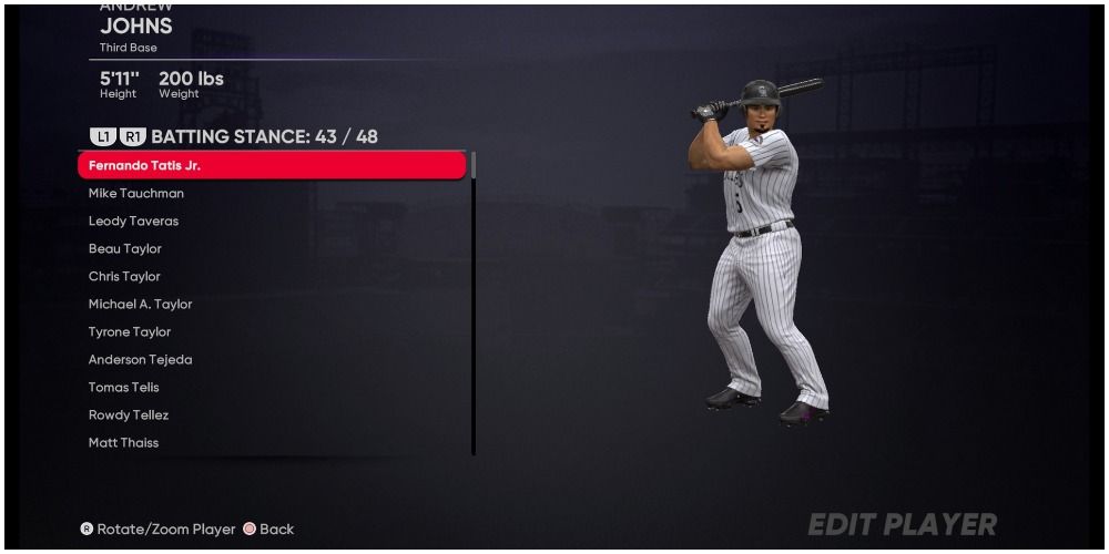 MLB The Show 21 Looking At The Fernando Tatis Jr Stance
