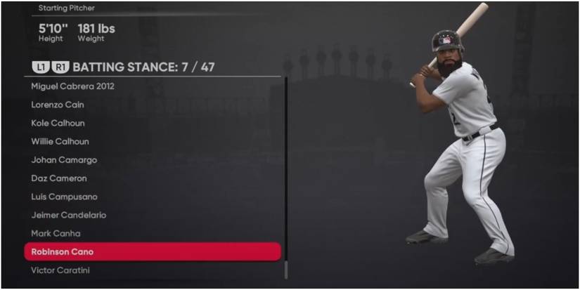 MLB The Show 21 Using The Robinson Cano Batting Stance Template