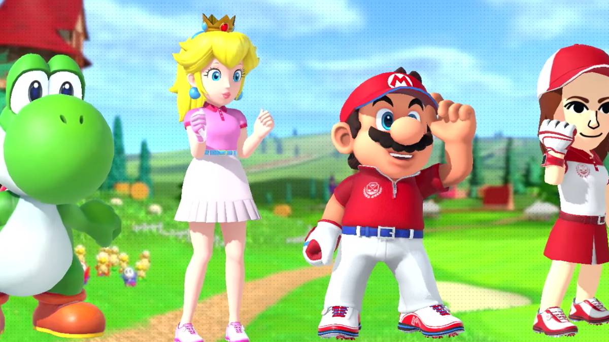 Mario Golf Super Rush Character Select Trailer Screencap