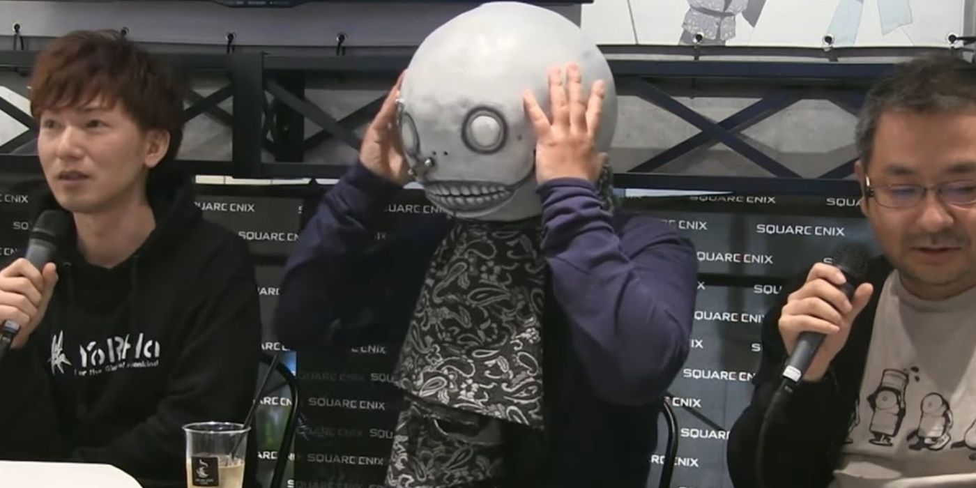 Nier Replicant: Footage Of Yoko Taro With The Emil Mask On