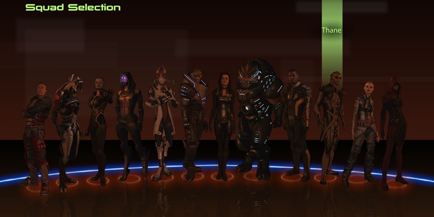 Mass Effect 2 squad selection