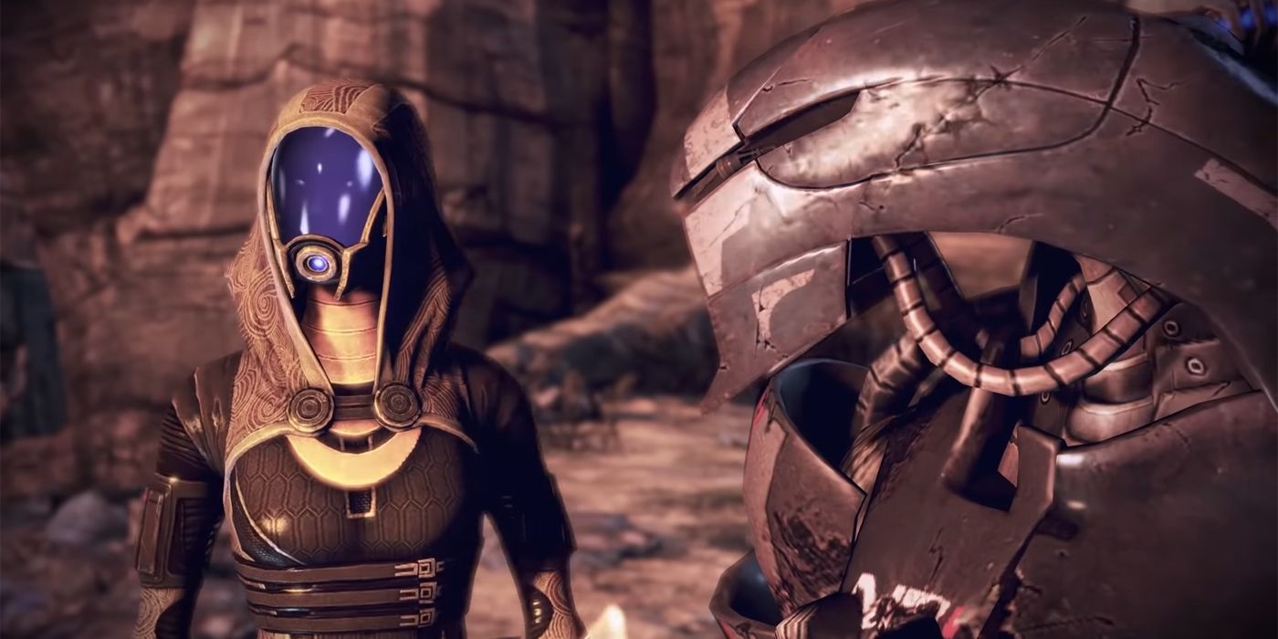 Mass Effect 3 Screenshot Of Tali and Legion on Rannoch