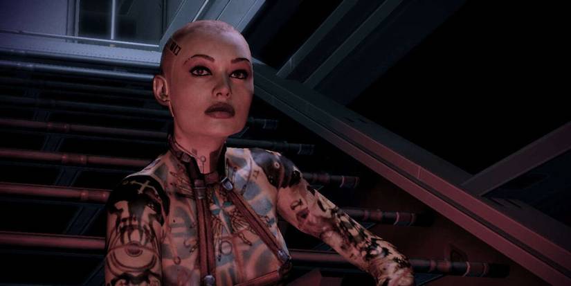 Mass Effect Jack Sitting