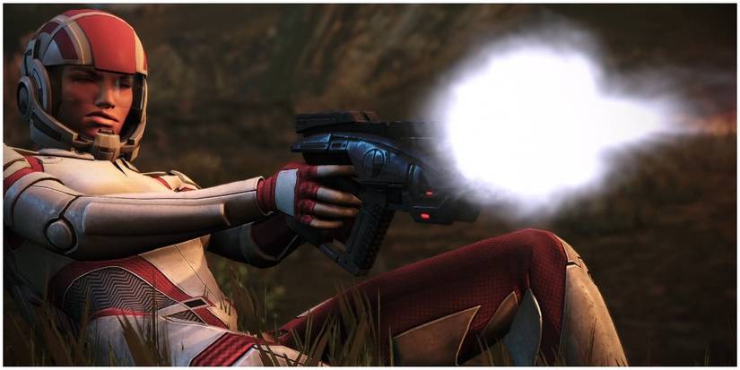 Mass Effect LE Ashley Shooting Drones