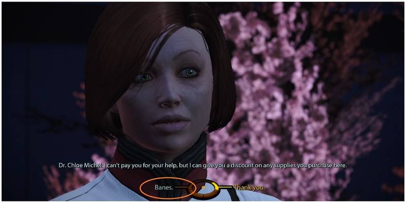 Mass Effect Legendary Edition Asking Chloe Michel About Banes