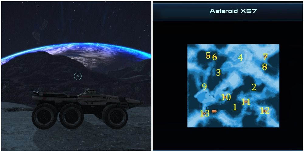 Mass Effect Legendary Edition Asteroid X57 Map