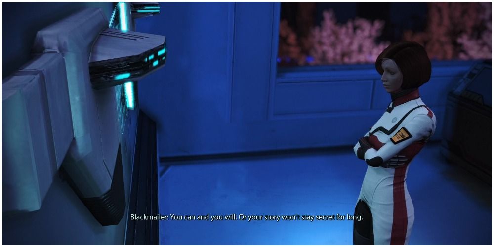 Mass Effect Legendary Edition Doctor Michel Getting Blackmailed