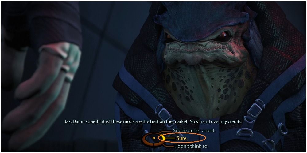 Mass Effect Legendary Edition Giving Jax His Money