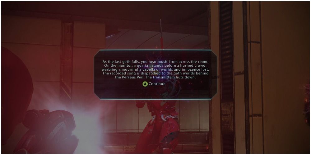 Mass Effect Legendary Edition Message When Killing The Last Geth Unit