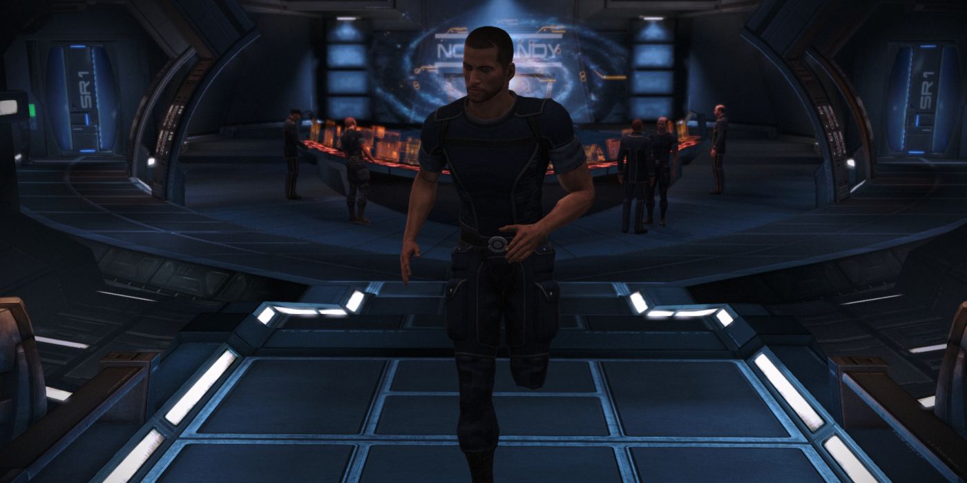 Mass Effect Legendary Edition Shepard Sprinting in Photo Mode