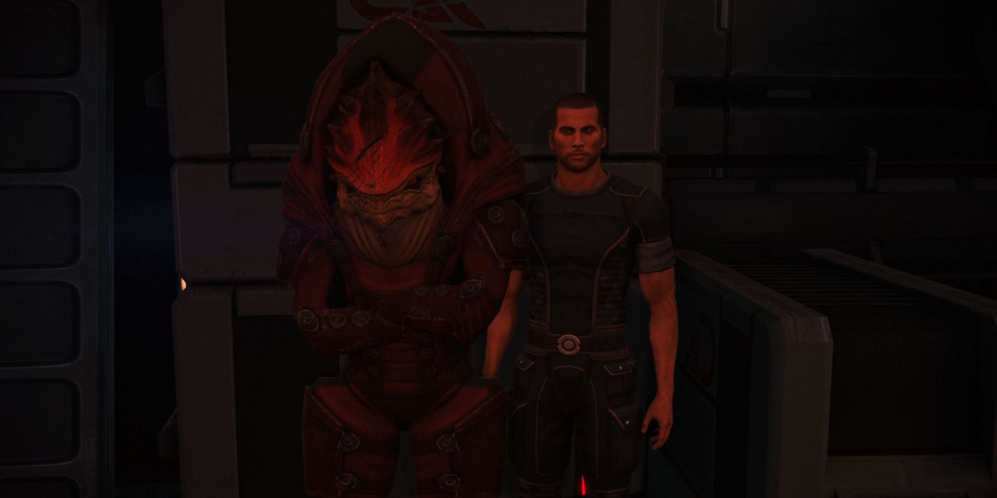 Mass Effect Legendary Edition Image Of Wrex and Shepard Made in Photo Mode