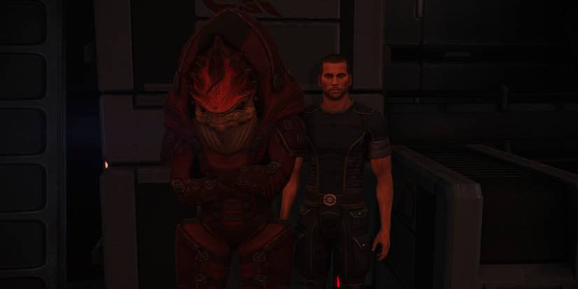 Mass Effect Legendary Edition Image Of Wrex and Shepard Made in Photo Mode