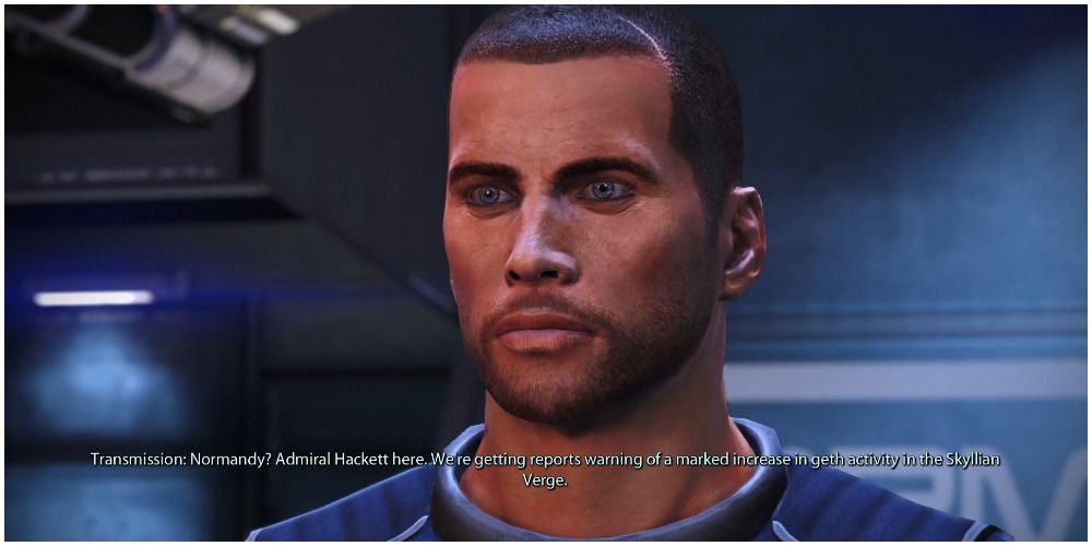Mass Effect Legendary Edition Shepard Being Alerted To The Geth Incursion