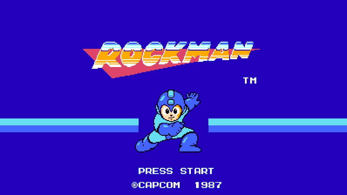 Mega Man Rockman Original Title Screen