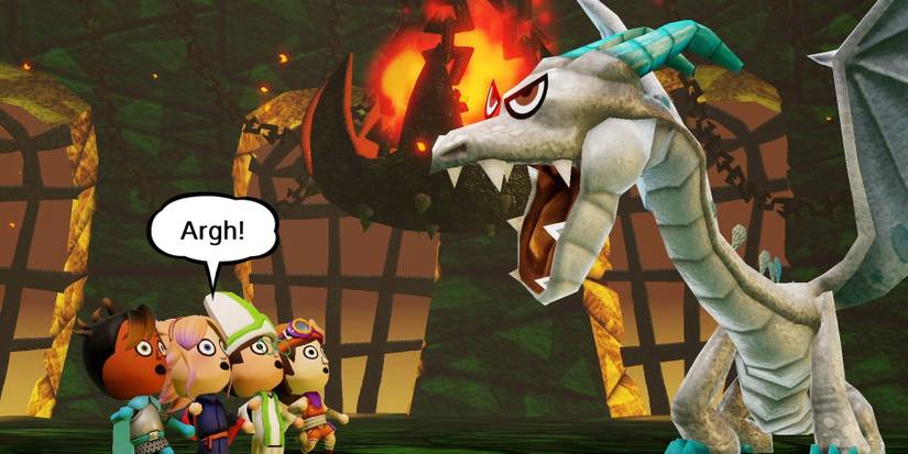 Miitopia Dragon Boss Battle