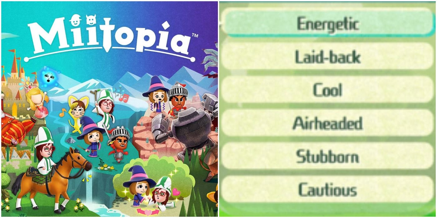Miitopia Personality types Promotional Image