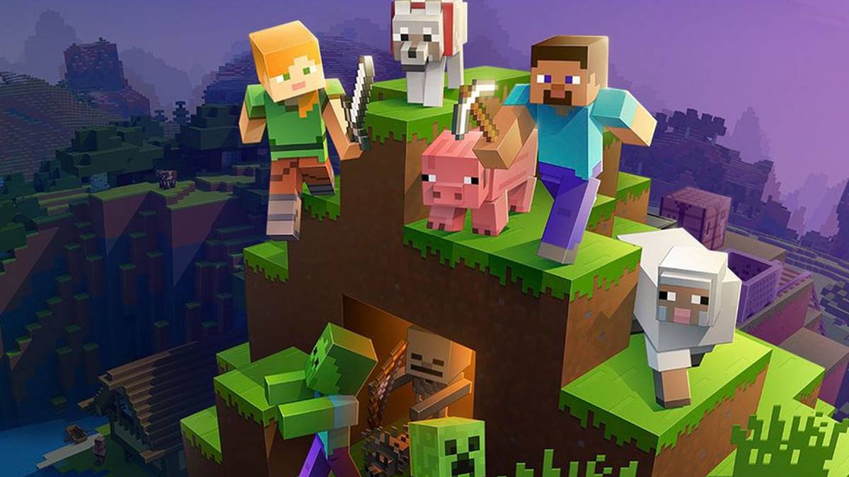 Minecraft-Steve-and-friends