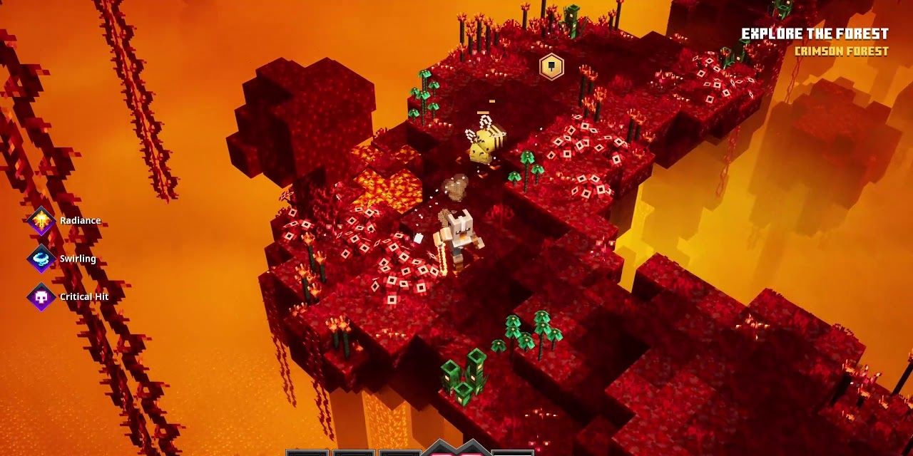 Crimson Forest in Minecraft Dungeons