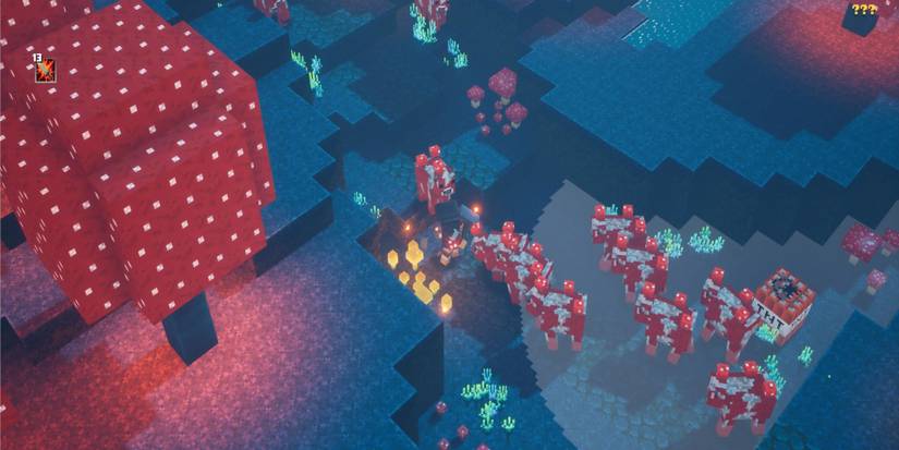 The Mooshroom secret level ??? in Minecraft Dungeons