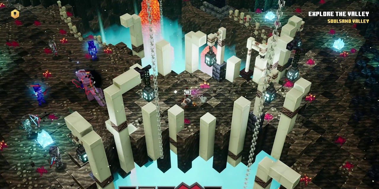 Soul Sand Valley in Minecraft Dungeons