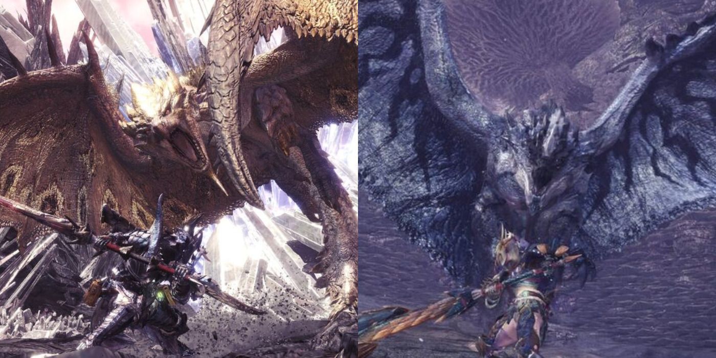 Monster Hunter Gold Rathian And Silver Rathalos
