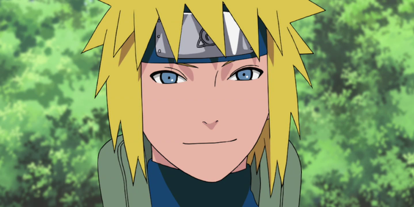 Minato from Naruto in Uniform Smiling