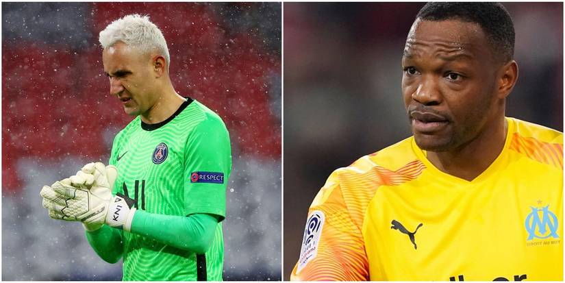 Goalkeepers Navas and Mandanda