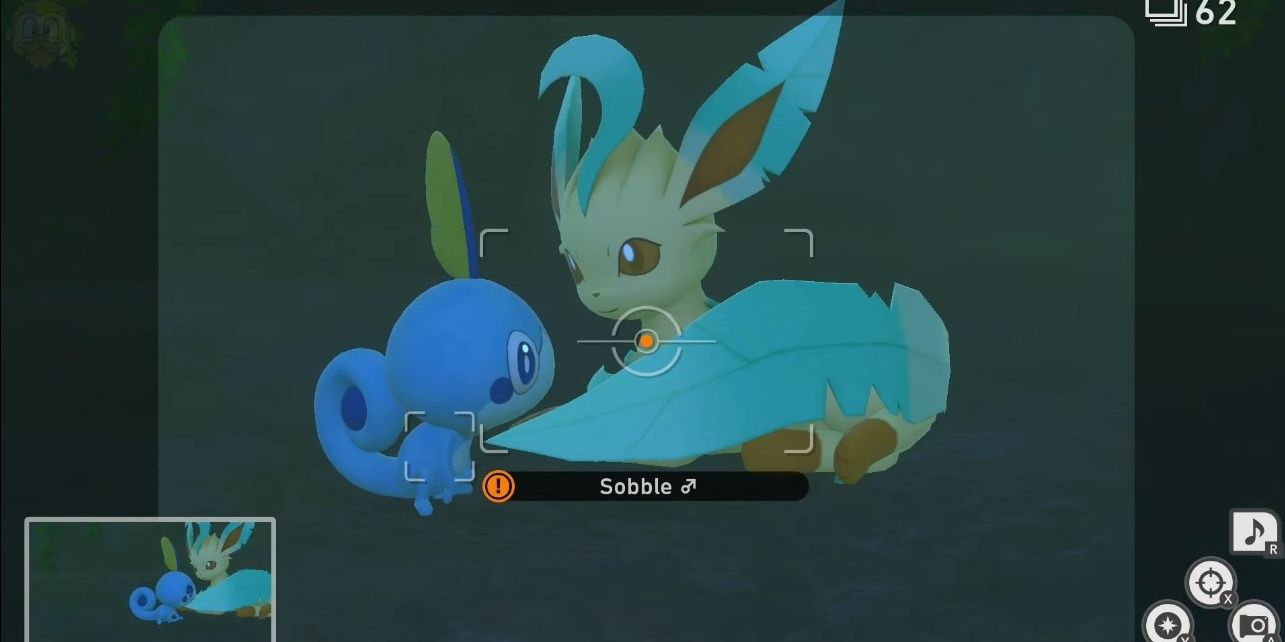 Новый Pokemon Snap Sobble и Leafeon