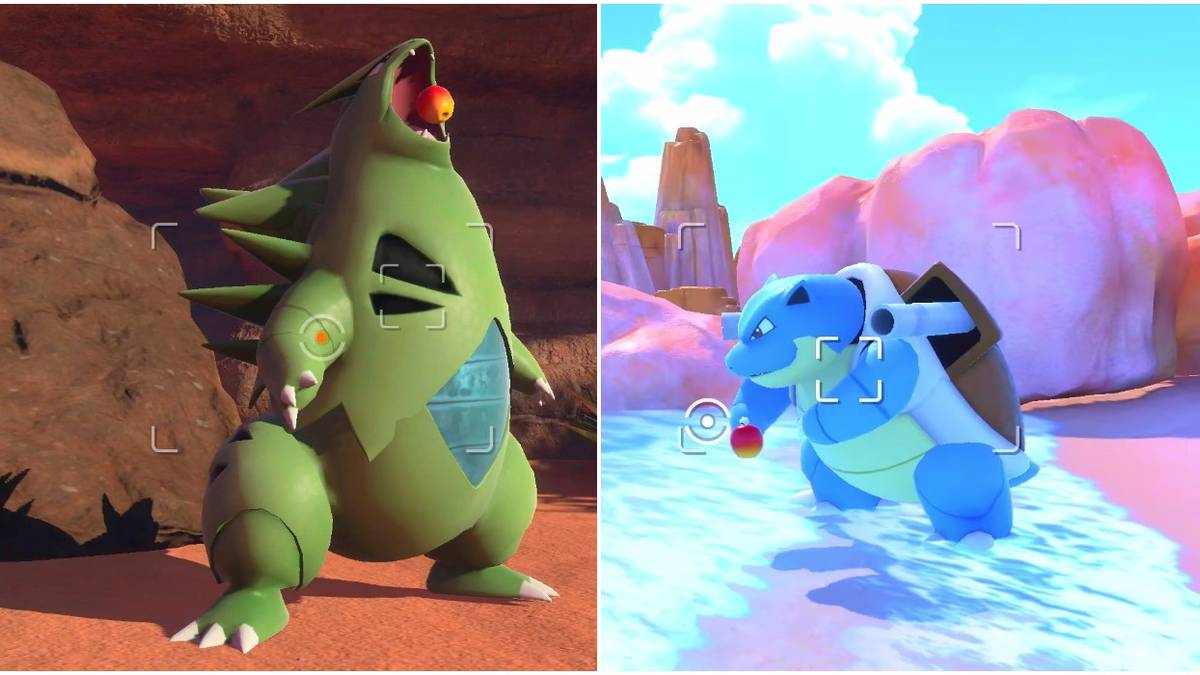 New Pokemon Snap Tyranitar and Blastoise