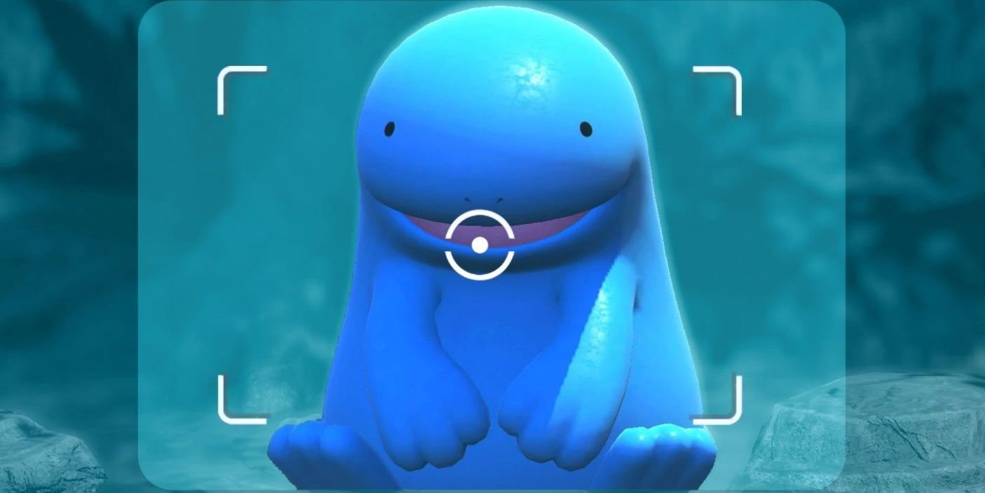 Quagsire in the center of a photo in New Pokemon Snap
