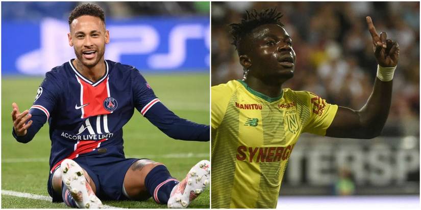 Neymar Sitting On The Floor and Simon Celebrating Goal