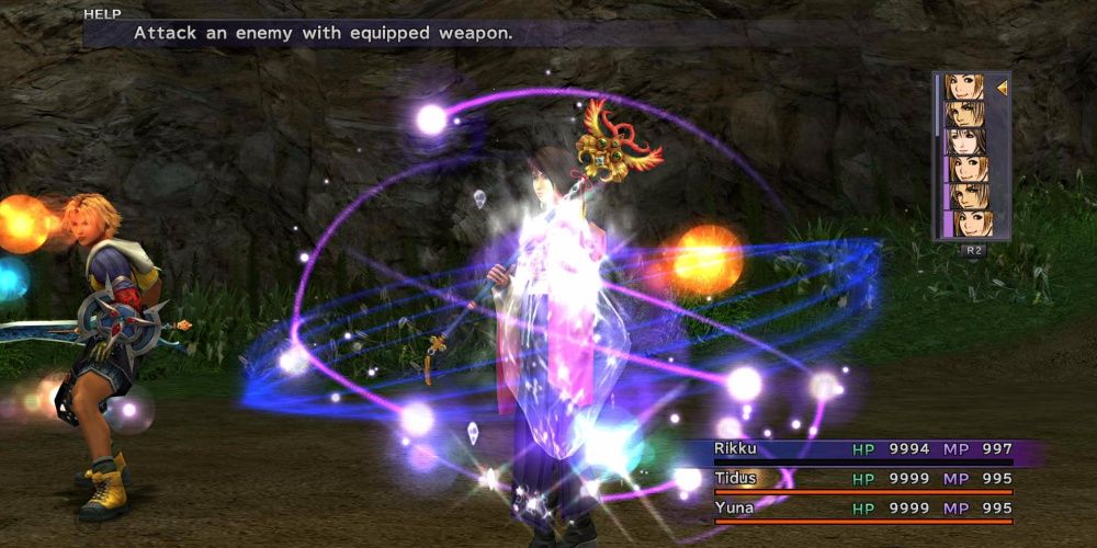 Final Fantasy 10 Yuna With Elemental Nul Effects
