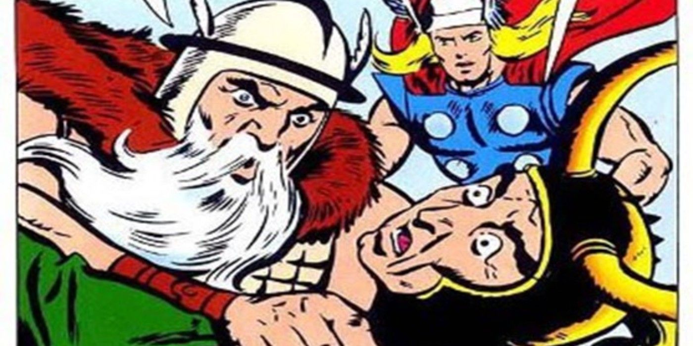 Odin Choking Loki Comics