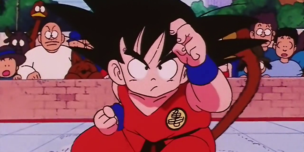 Goku ready to battle