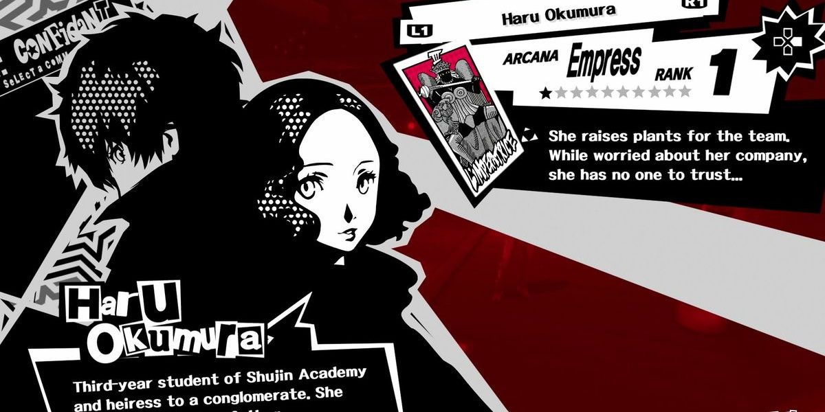 Persona 5 Confindant Haru Okumura
