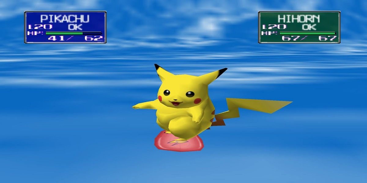 Pikachu Surf Pokemon Stadium Surfboard